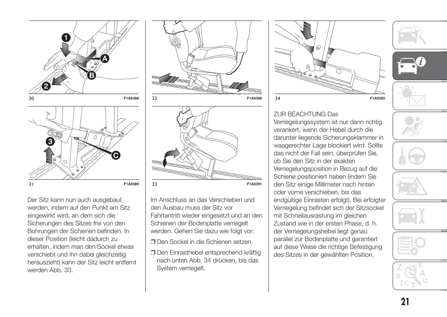 2015-2016 Fiat Ducato Owner's Manual | German