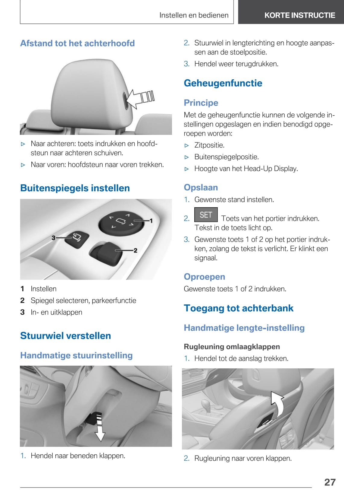 2021 BMW 4 Series Owner's Manual | Dutch