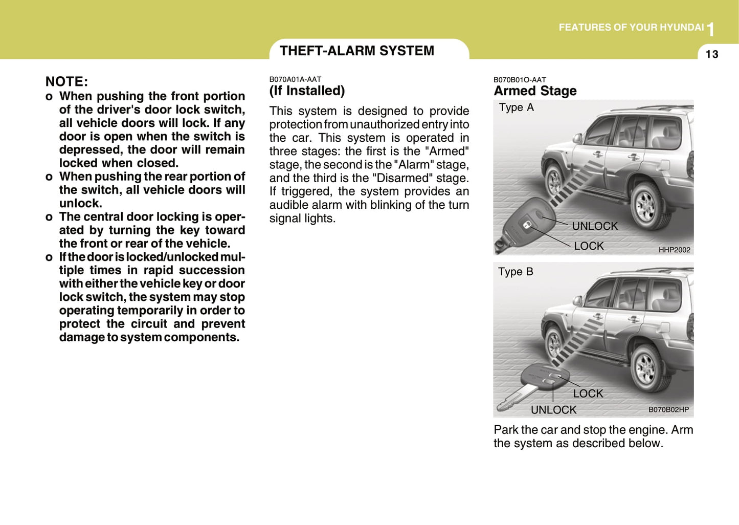 2006-2007 Hyundai Terracan Gebruikershandleiding | Engels