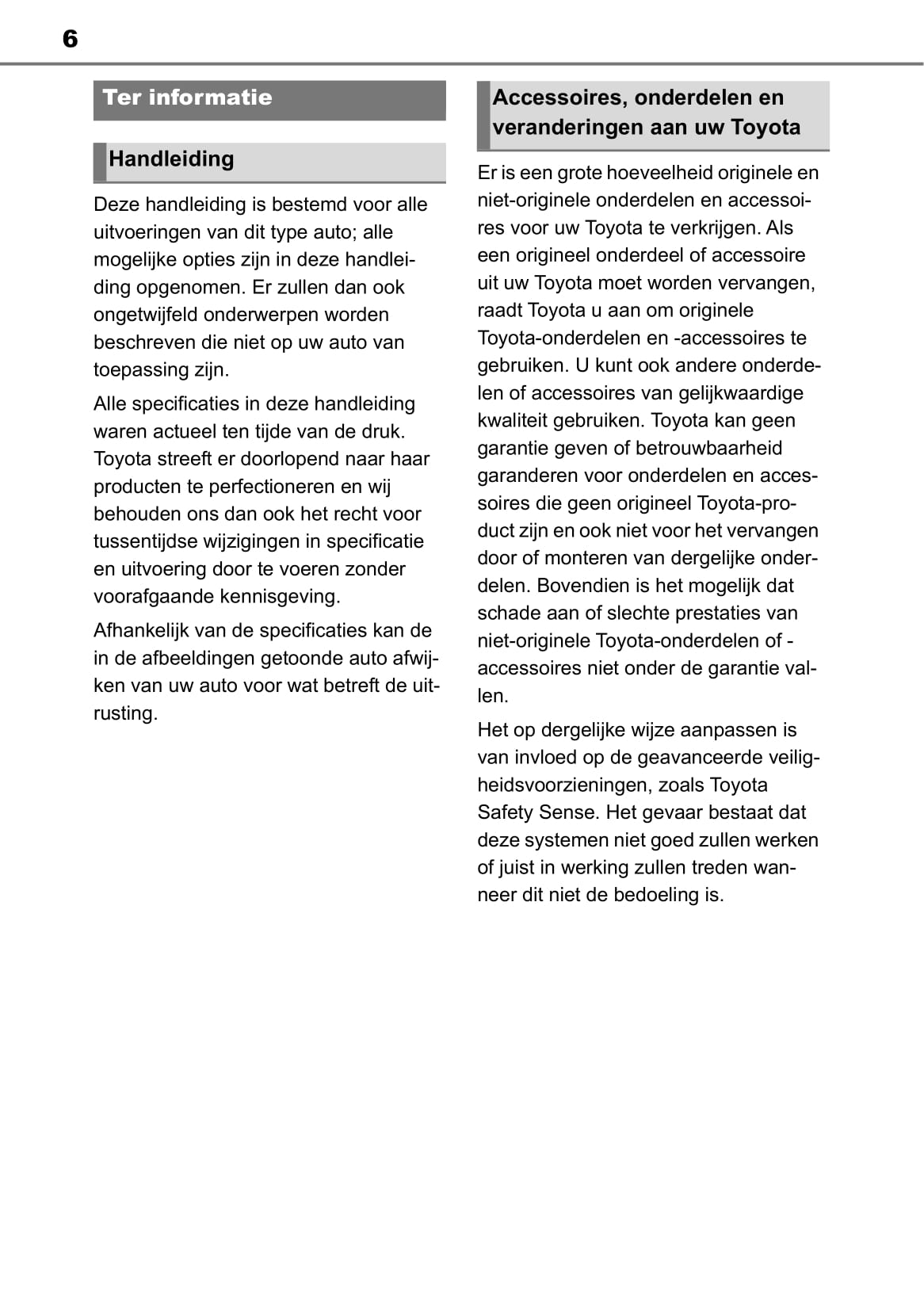 2022-2023 Toyota Aygo X Owner's Manual | Dutch