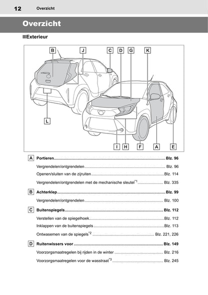 2022-2023 Toyota Aygo X Owner's Manual | Dutch