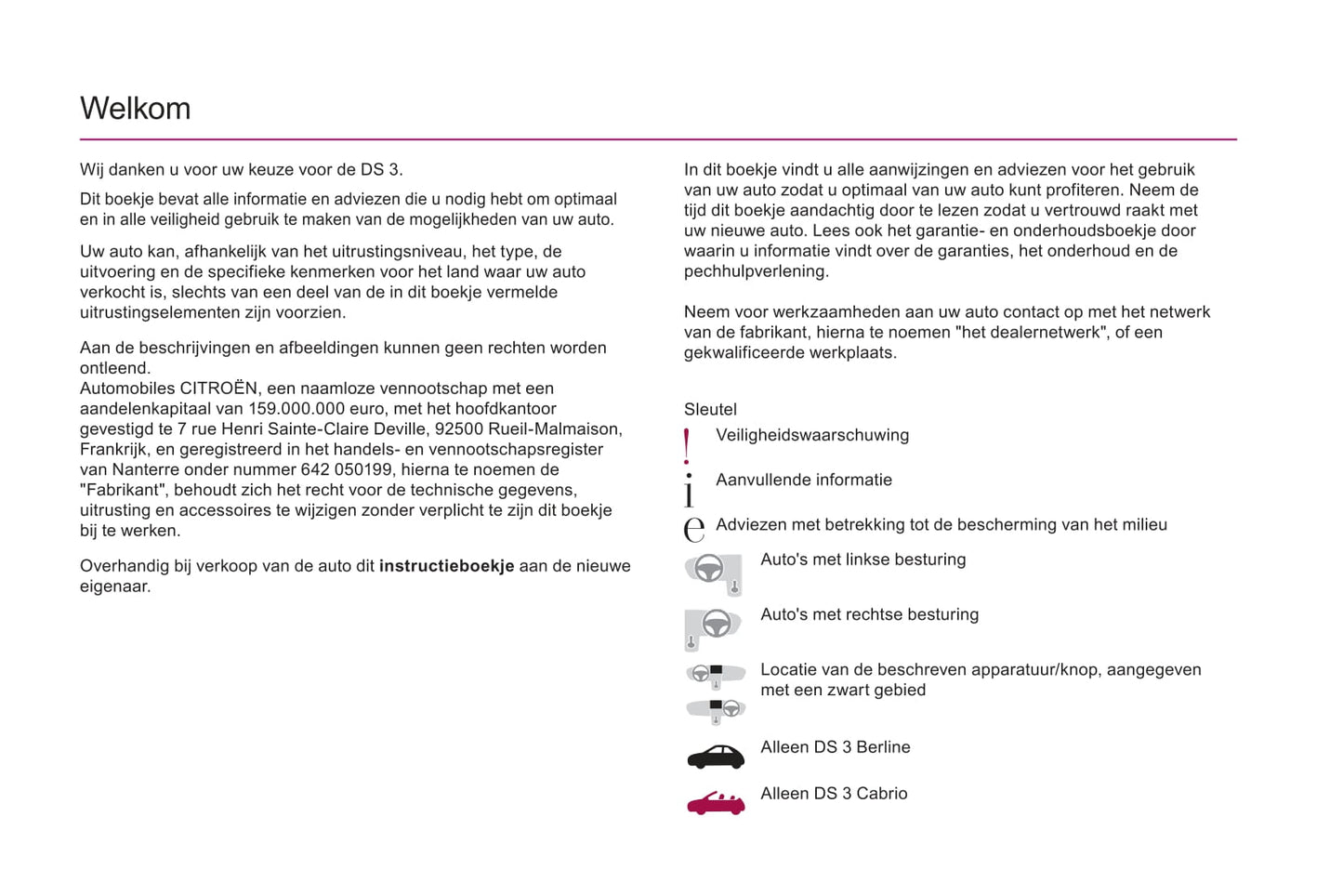 2018-2019 DS DS 3 Bedienungsanleitung | Niederländisch