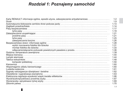 2012-2013 Renault Koleos Owner's Manual | Polish