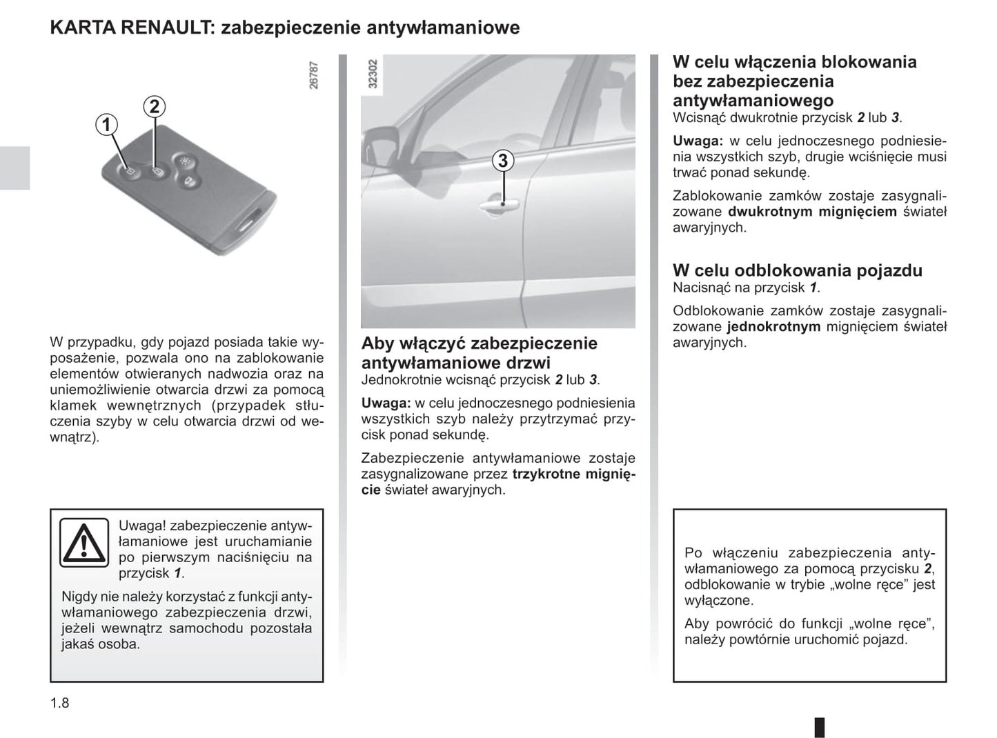 2012-2013 Renault Koleos Owner's Manual | Polish