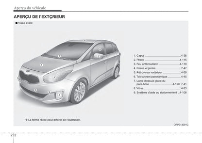 2014 Kia Rondo Owner's Manual | French