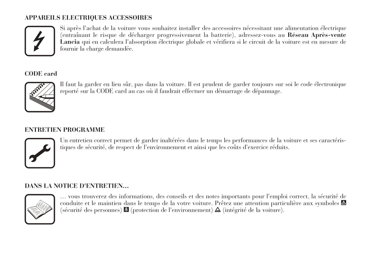 2001-2005 Lancia Lybra Gebruikershandleiding | Frans