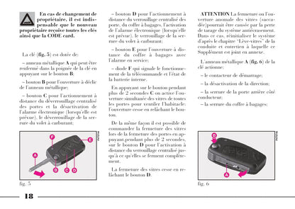 2001-2005 Lancia Lybra Gebruikershandleiding | Frans