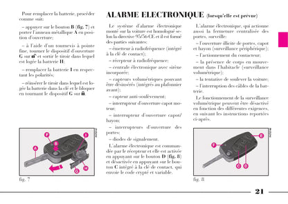 2001-2005 Lancia Lybra Gebruikershandleiding | Frans