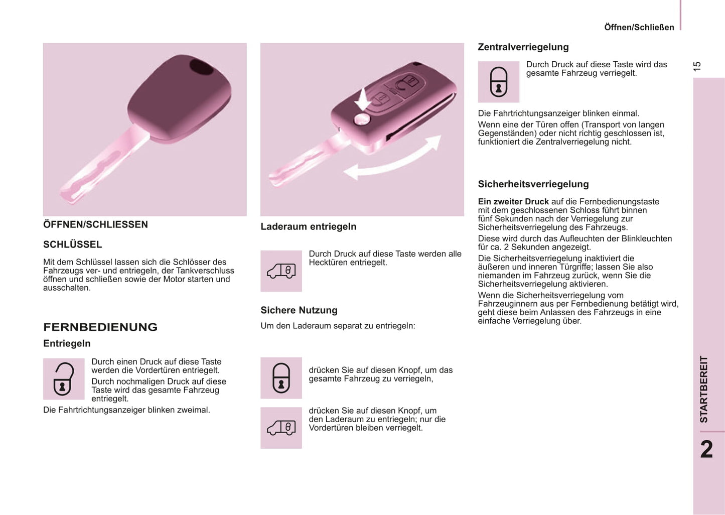 2014-2015 Citroën Berlingo Owner's Manual | German