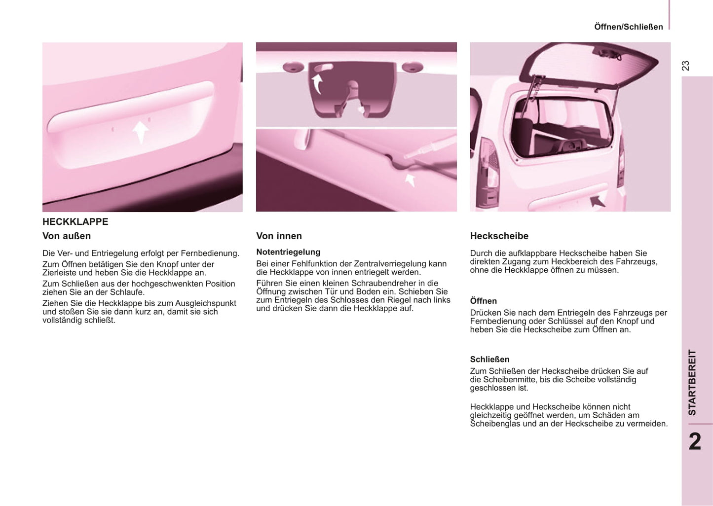 2014-2015 Citroën Berlingo Owner's Manual | German