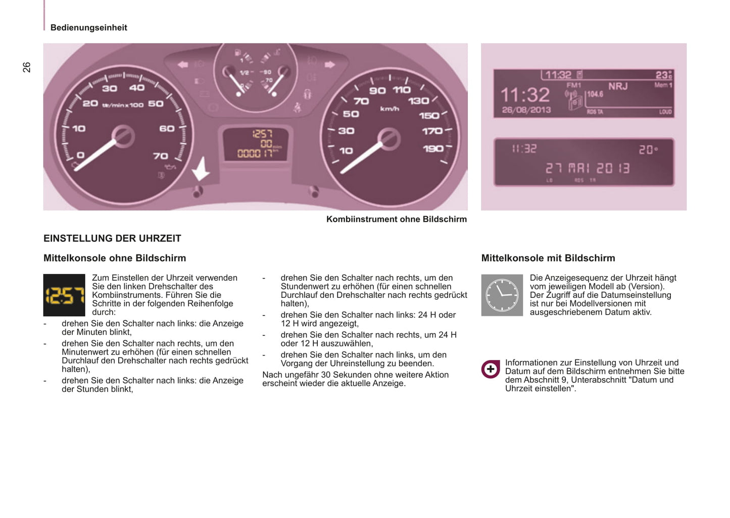 2014-2015 Citroën Berlingo Owner's Manual | German