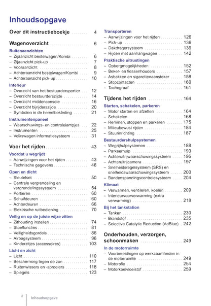 2011-2016 Volkswagen Crafter Owner's Manual | Dutch