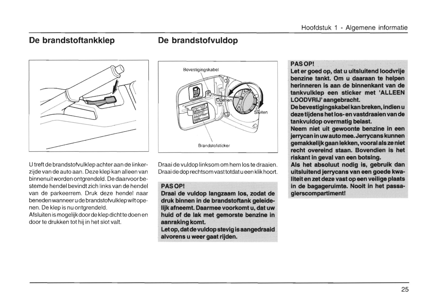 1998-2002 Daihatsu Sirion Owner's Manual | Dutch