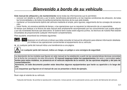 2021-2022 Renault Kangoo Owner's Manual | Spanish