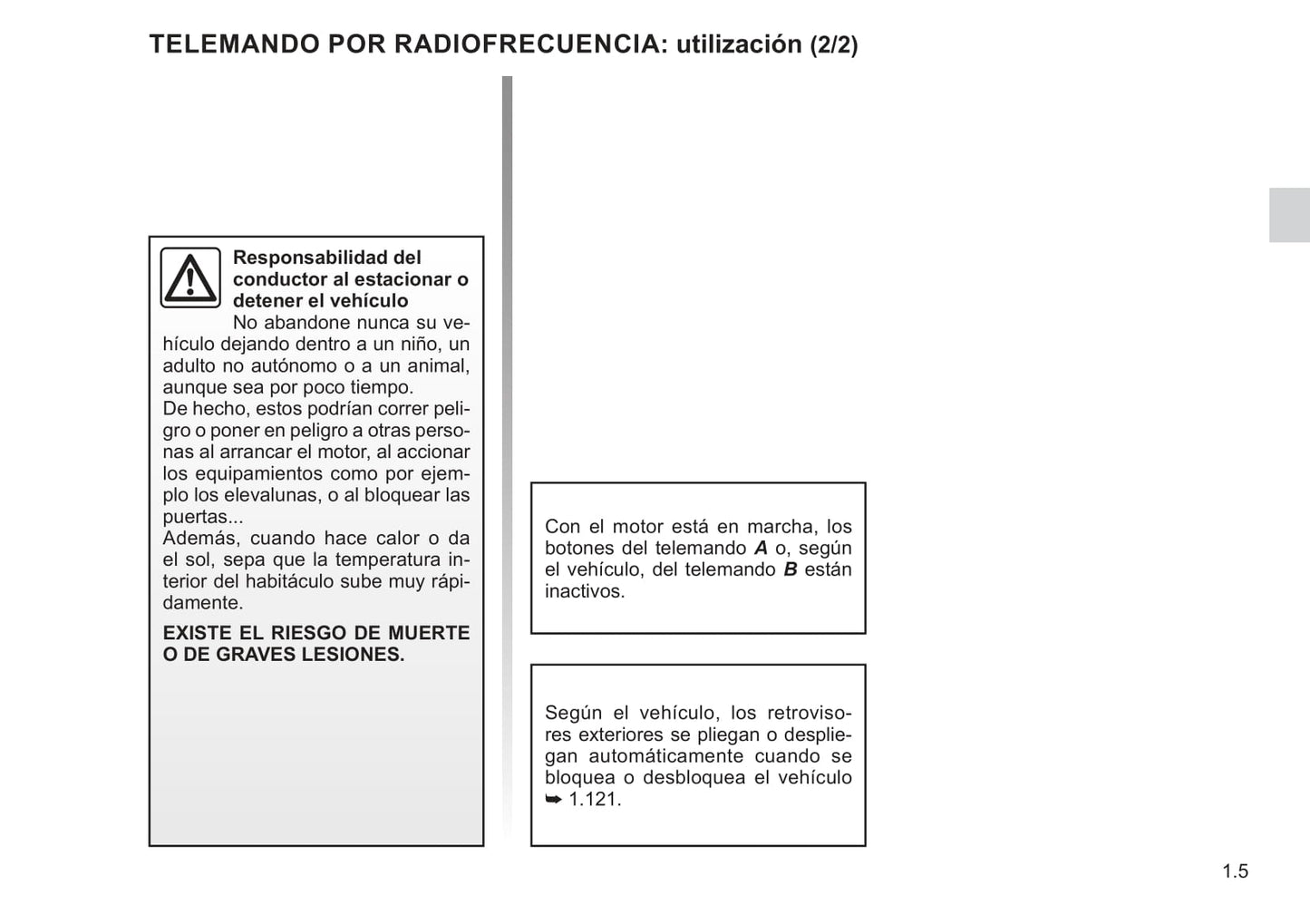 2021-2022 Renault Kangoo Owner's Manual | Spanish