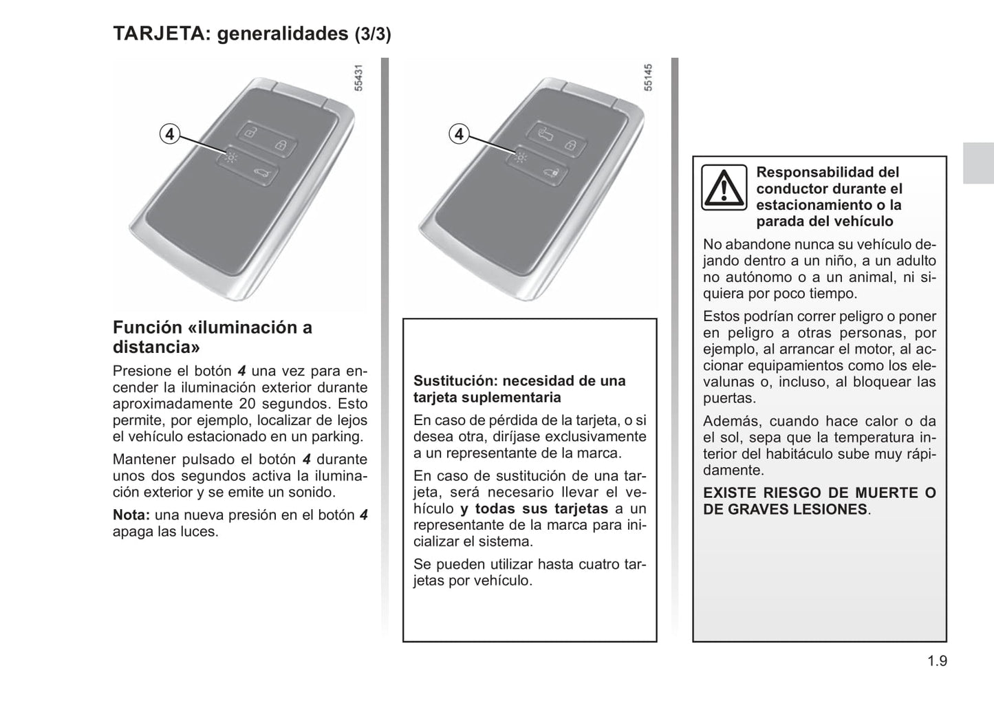 2021-2022 Renault Kangoo Owner's Manual | Spanish