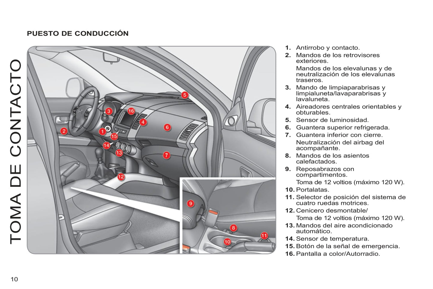 2011-2012 Citroën C-Crosser Bedienungsanleitung | Spanisch