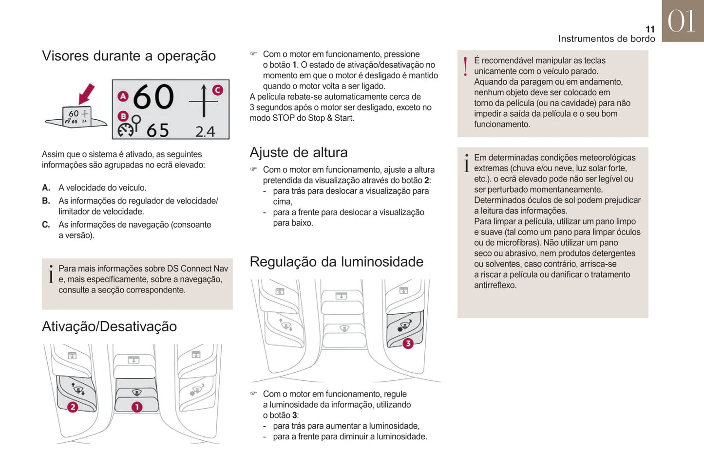 2016-2018 DS Automobiles DS 5/DS 5 Hybrid Owner's Manual | Portuguese