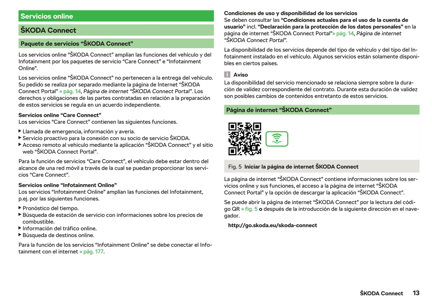 2019-2020 Skoda Octavia Gebruikershandleiding | Spaans