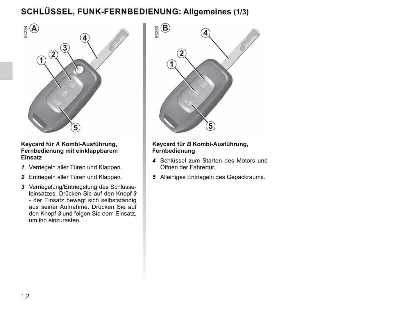 2021-2022 Renault Trafic Owner's Manual | German