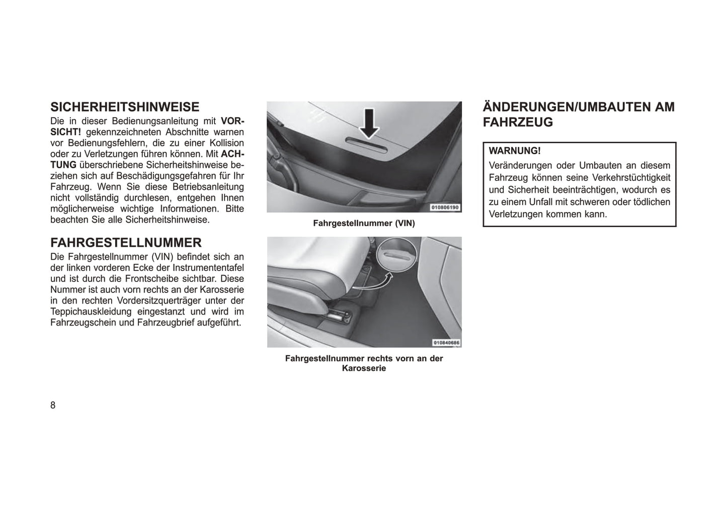 2013-2014 Jeep Compass Owner's Manual | German