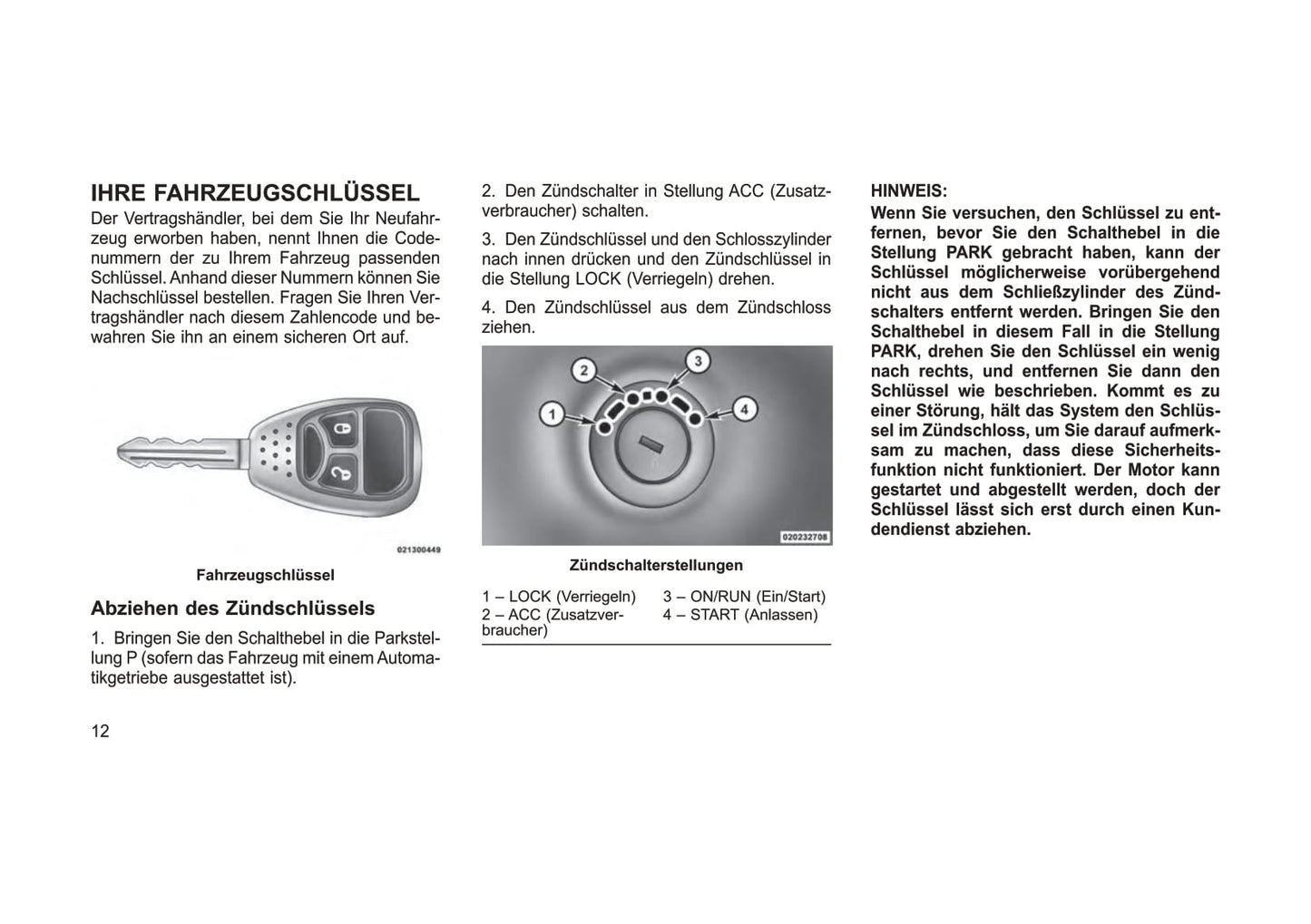 2013-2014 Jeep Compass Owner's Manual | German