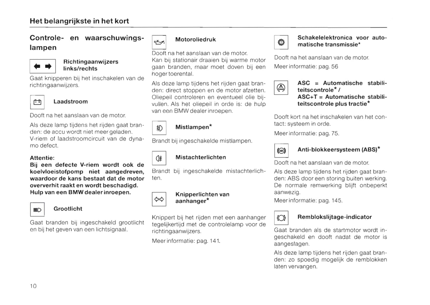 1996-1997 BMW 3 Series/3 Series Coupé/3 Series Cabrio/3 Series Touring Owner's Manual | Dutch