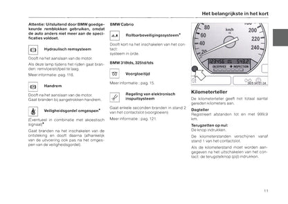 1996-1997 BMW 3 Series/3 Series Coupé/3 Series Cabrio/3 Series Touring Owner's Manual | Dutch