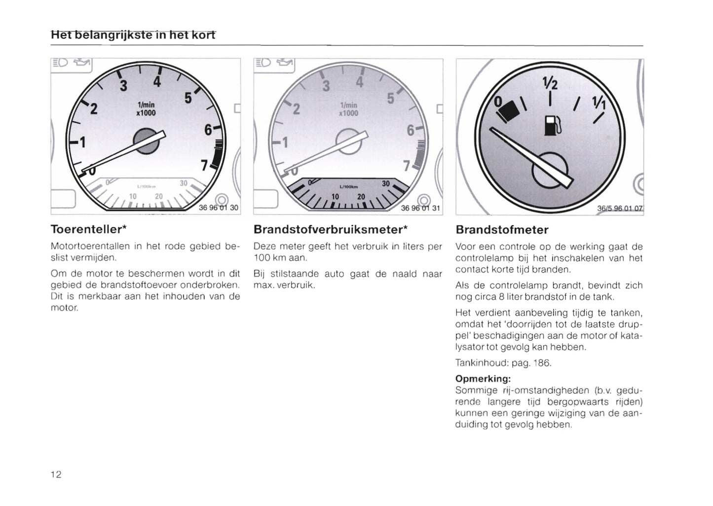 1996-1997 BMW 3 Series/3 Series Coupé/3 Series Cabrio/3 Series Touring Owner's Manual | Dutch