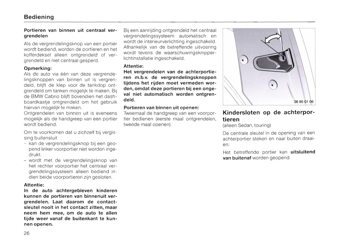 1996-1997 BMW 3 Series/3 Series Coupé/3 Series Cabrio/3 Series Touring Owner's Manual | Dutch