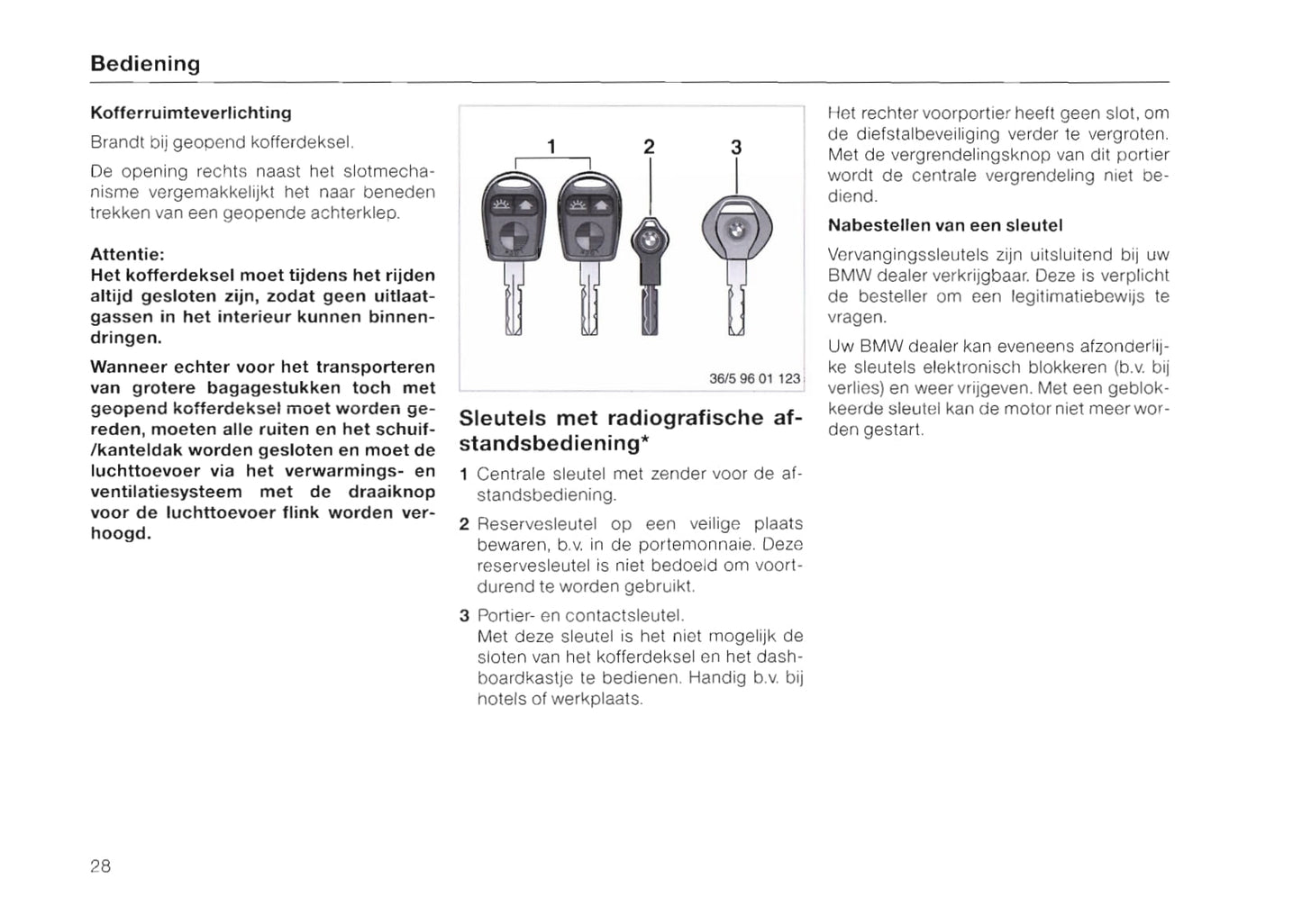 1996-1997 BMW 3 Series/3 Series Coupé/3 Series Cabrio/3 Series Touring Owner's Manual | Dutch