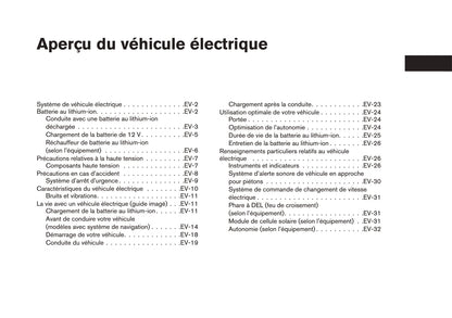 2013-2017 Nissan Leaf Manuel du propriétaire | Français