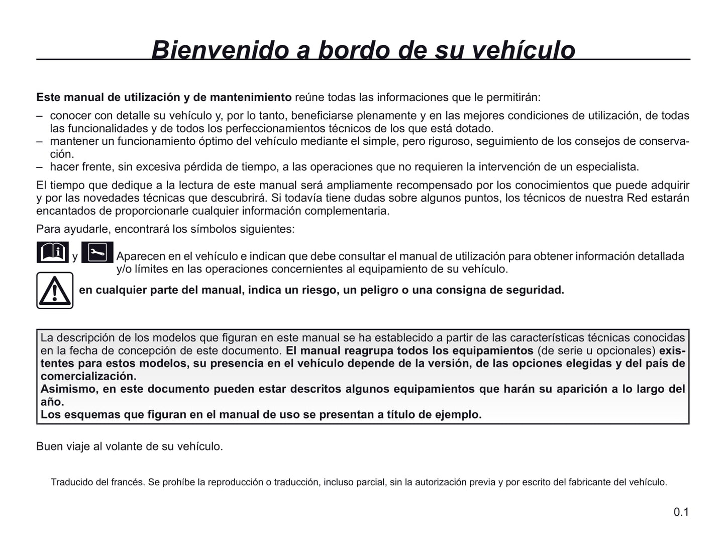 2020-2021 Renault Trafic Owner's Manual | Spanish