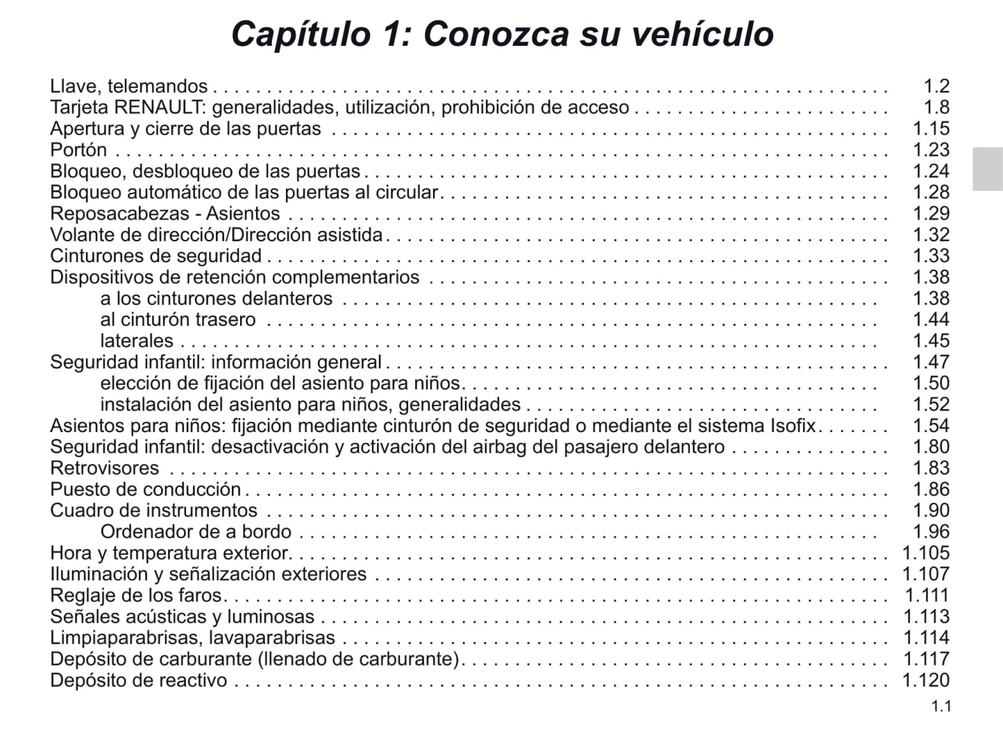 2020-2021 Renault Trafic Owner's Manual | Spanish