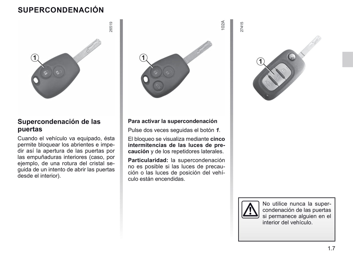 2020-2021 Renault Trafic Owner's Manual | Spanish