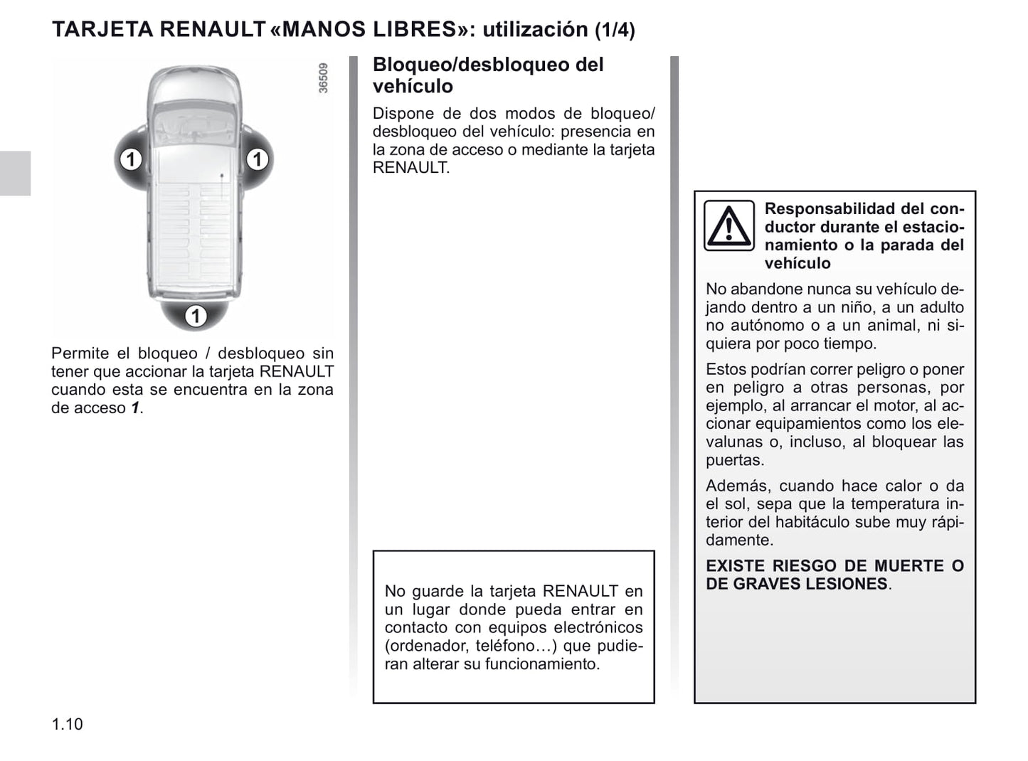 2020-2021 Renault Trafic Owner's Manual | Spanish