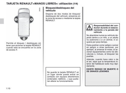 2020-2021 Renault Trafic Owner's Manual | Spanish