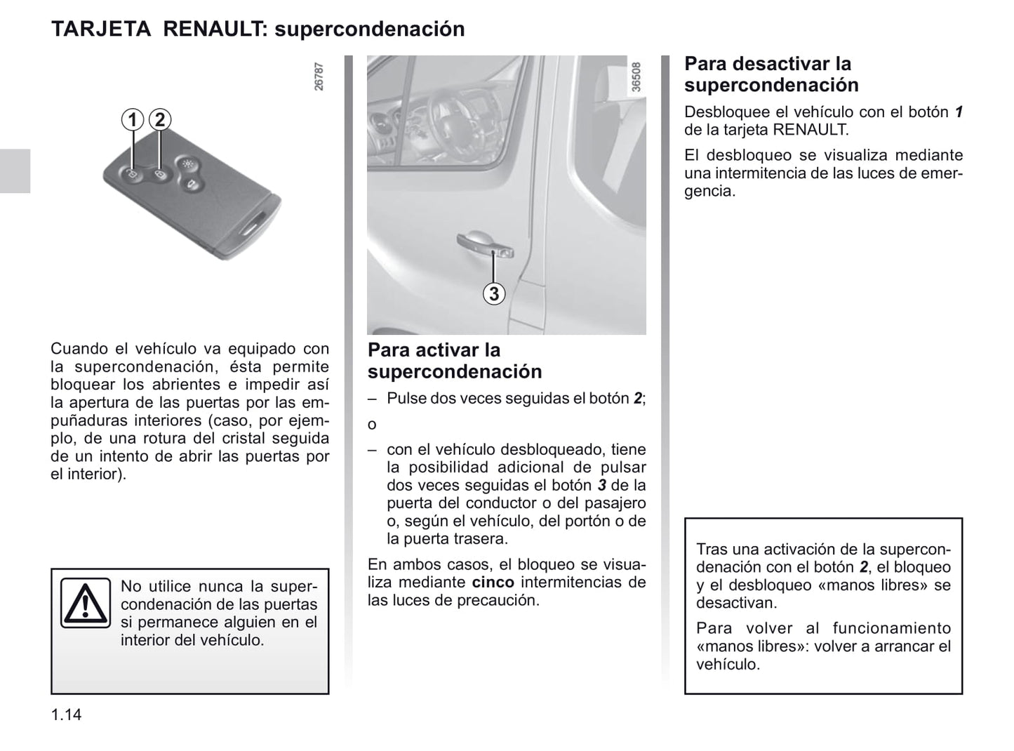 2020-2021 Renault Trafic Owner's Manual | Spanish