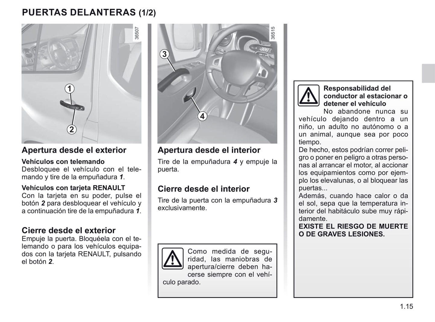 2020-2021 Renault Trafic Owner's Manual | Spanish