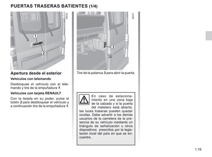 2020-2021 Renault Trafic Owner's Manual | Spanish