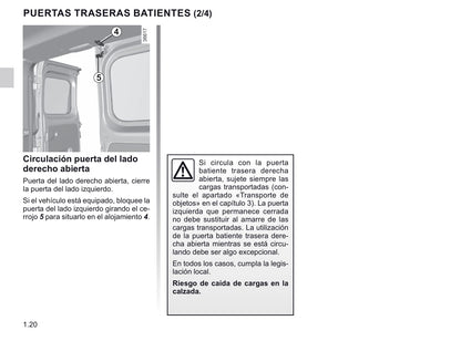 2020-2021 Renault Trafic Owner's Manual | Spanish