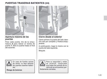 2020-2021 Renault Trafic Owner's Manual | Spanish