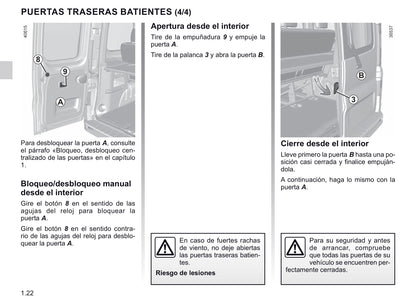 2020-2021 Renault Trafic Owner's Manual | Spanish