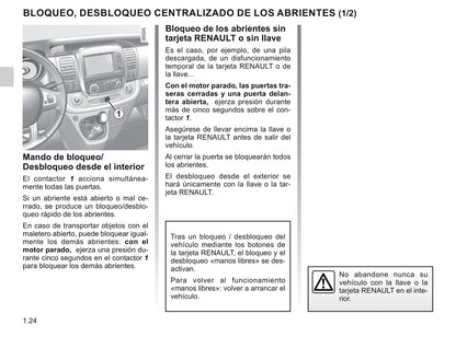 2020-2021 Renault Trafic Owner's Manual | Spanish