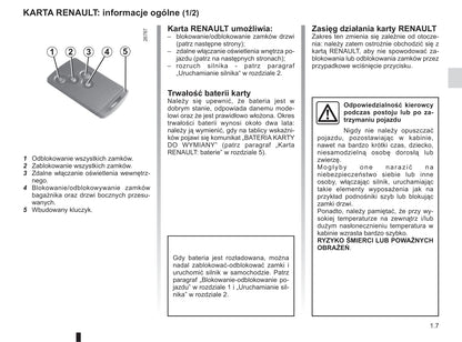 2018-2019 Renault Trafic Owner's Manual | Polish