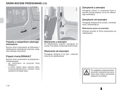 2018-2019 Renault Trafic Owner's Manual | Polish