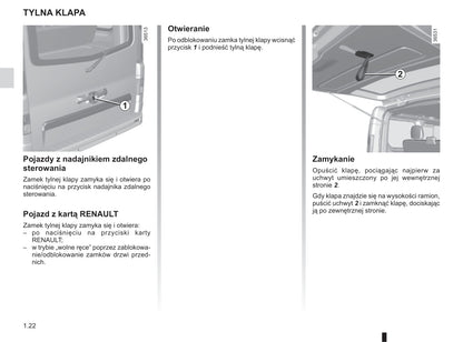 2018-2019 Renault Trafic Owner's Manual | Polish