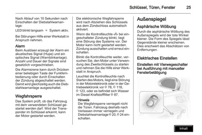 2009-2010 Opel Corsa Bedienungsanleitung | Deutsch