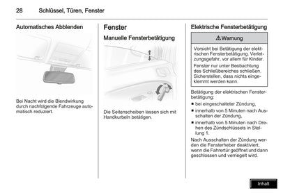 2009-2010 Opel Corsa Bedienungsanleitung | Deutsch