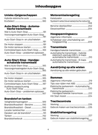 2021-2022 Ford Mondeo/Mondeo Hybrid Owner's Manual | Dutch